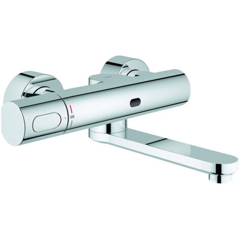 GROHE Electrónica IR para lavabo Eurosmart CE 36333 THM montaje mural caño 187mm 6V cromo, 36333000