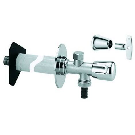 Grohe – Ensemble mural d’extérieur en chrome mat – Cartouche thermostatique avec vidange automatique – Raccord CU 15 mm – 41208000