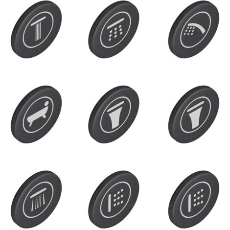 Grohe Ersatzteile - Symbolkappen für SmartControl-Armaturen, 9 Stück 14077XH0