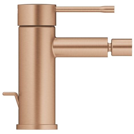 Grohe Essence 1-Loch-Einhand-Bidetbatterie, Warm Sunset gebürstet, Zugstangen-Garnitur, Professional Edition