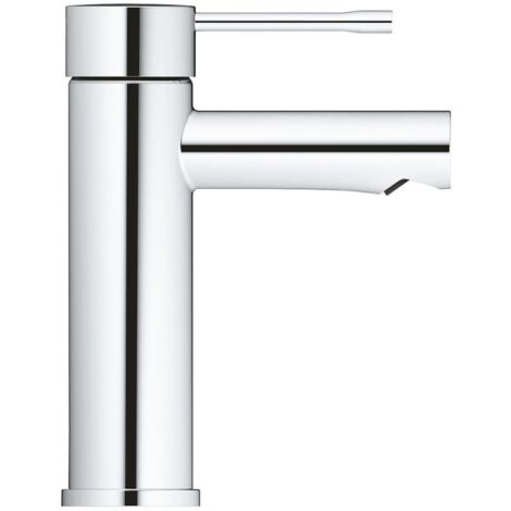 Grohe Essence 1-Loch-Einhand-Waschtischbatterie S-Size, Chrom, glatter Körper, fester Auslauf, 5l/min