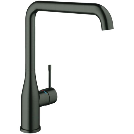 GROHE Essence Mezclador de cocina Caño alto grafito duro cepillado - pizarra cepillada