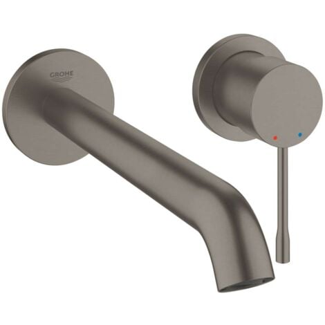 Grohe Essence Mitigeur monocommande 2 trous lavabo Taille L Hard Graphite (19967AL1)