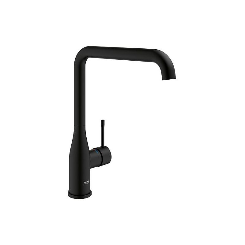 Mitigeur d'évier Grohe Essence, bec pivotant Bec déverseur 220mm phantom black