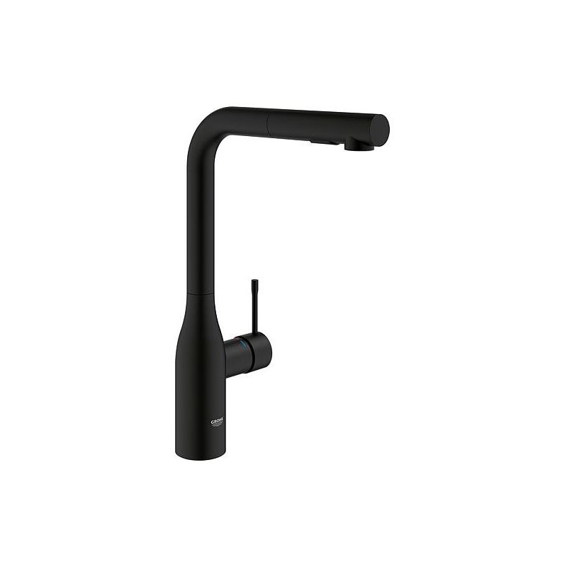 Grohe - Mitigeur d'évier Essence, douchette extractible saillie 204mm phantom black