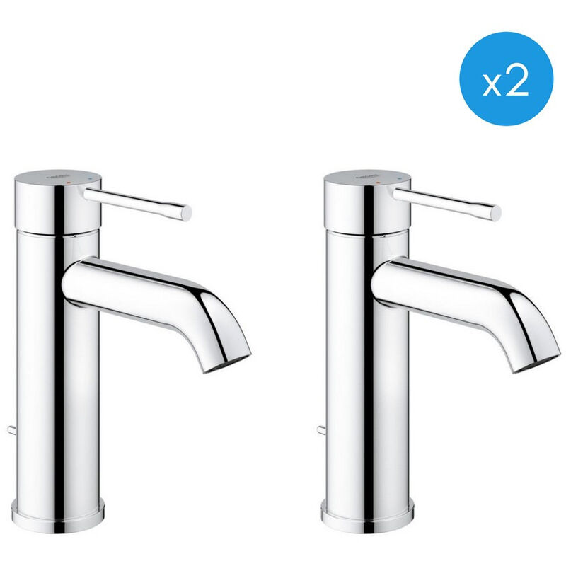 Essence New - Set of 2 basin mixers, chrome (23589001-DUO) - Grohe