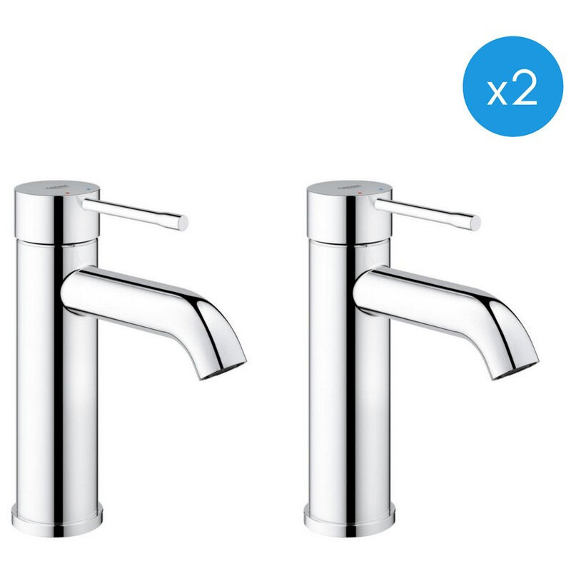 Essence - Set of 2 chrome basin mixers (23590001-DUO) - Grohe