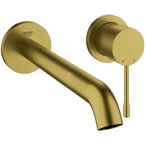 Grohe Essence - Waschtischarmatur L, 2-Loch Montage, Cool Sunrise gebürstet 19967GN1