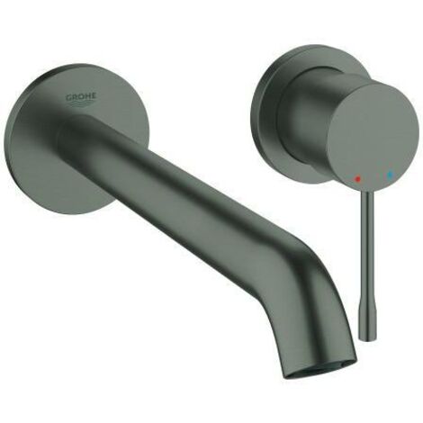 Grohe Essence - Waschtischarmatur L - Unterputz, 2-Loch Montage, Hard Graphite gebürstet 19967AL1