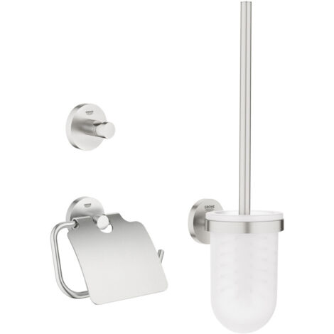 Grohe Essentials 3-in-1-Zubehörset, Supersteel (40407DC1)