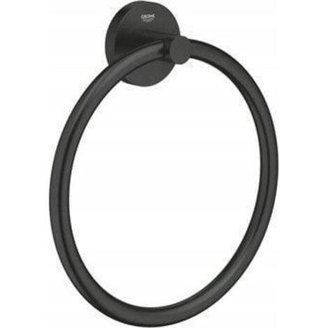 Grohe Essentials Anneau porte-serviette - 18cm - Noir mat