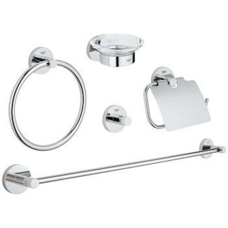 Grohe Essentials - Bad-Accessoires-Set 5 in 1, Chrom 40344001