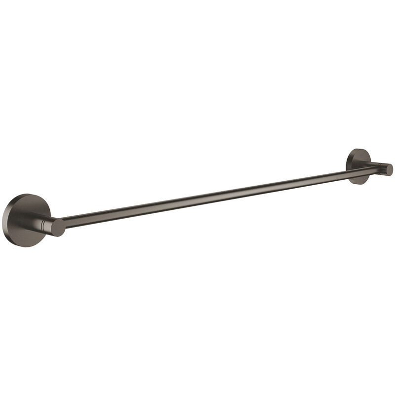 Grohe - Essentials Barre porte-serviettes en métal avec fixations cachées, Hard Graphite brossé (40366AL1)