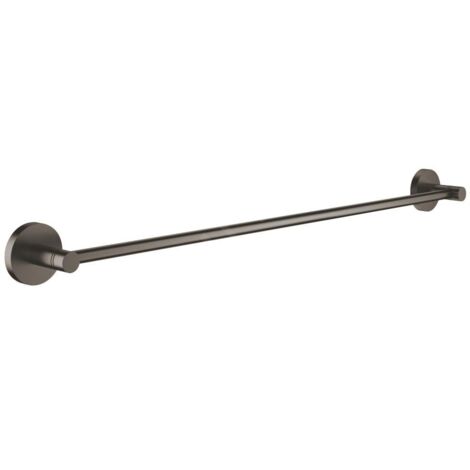 Grohe Essentials Barre porte-serviettes en métal avec fixations cachées, Hard Graphite brossé (40366AL1)