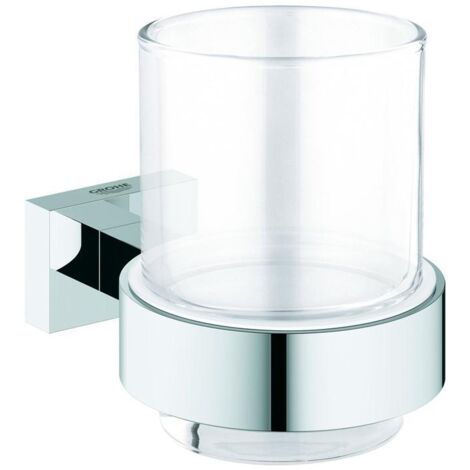 Grohe Essentials Cube Glas mit Halter eckig chrom 40755001