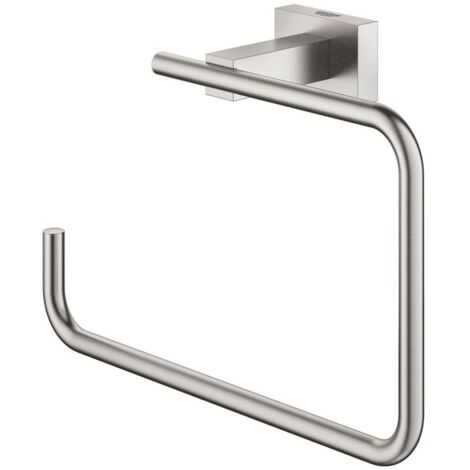 Grohe Essentials Cube Handtuchring Metall, Supersteel