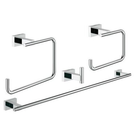 GROHE Essentials Cube juego de accesorios 40778001, cromado