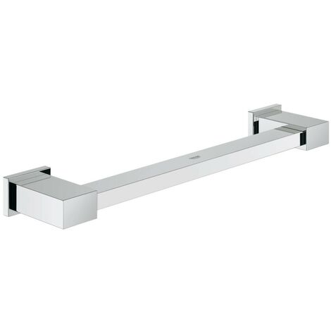 Grohe – Poignée de baignoire 392mm – Métal chromé – Système de fixation dissimulée – Surface résistante aux rayures