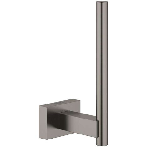 GROHE ESSENTIALS CUBE portarotolo di ricambio in grafite dura spazzolata