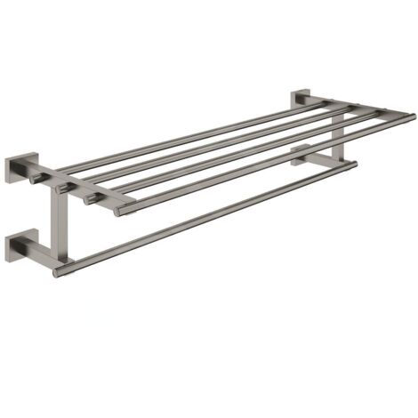 Grohe Essentials Cube - Porte-serviettes, Hard Graphite brossé 40512AL1