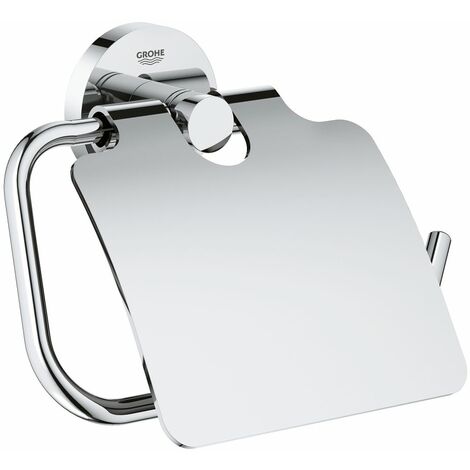 Grohe Essentials Dérouleur de papier mural avec couvercle, chrome