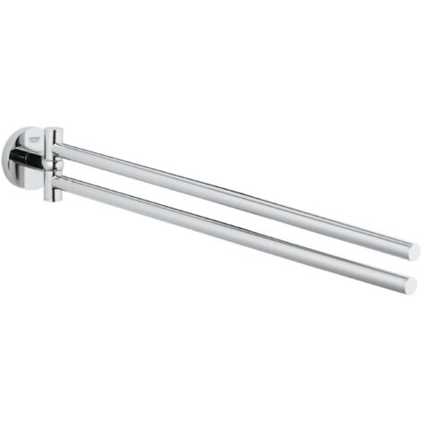 Grohe Essentials Handtuchhalter 2-armig schwenkbar Metall 439mm, Chrom