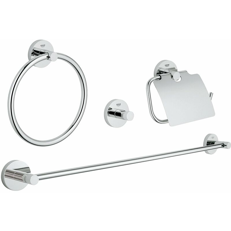 

Essentials juego de baño 4 en 1 cromado 40776001 - 40776001 - Grohe