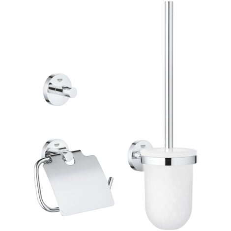 Grohe Essentials Set d'accessoires 3 en 1, chrome (40407001)
