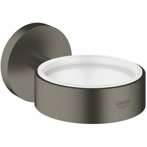 Grohe Essentials - Supporto per bicchiere/saponetta, grafite scura spazzolata 40369AL1