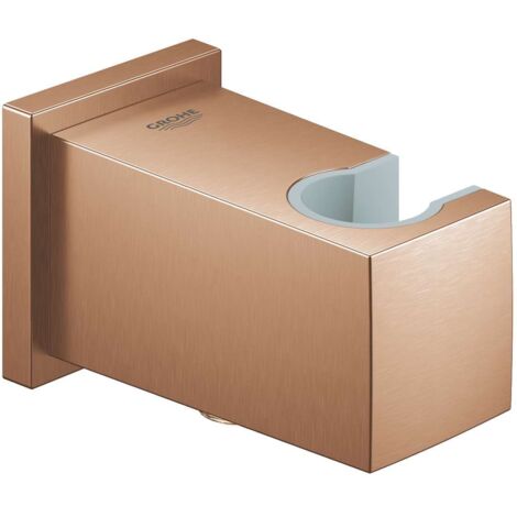 Grohe – Coude de raccordement pour douche avec support mural – Filetage femelle sécurisé contre reflux – Design Warm Sunset brossé – DN15 1/2'' - 26370DL0