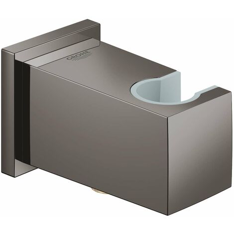 Grohe Euphoria Cube - Presa d'acqua a muro con supporto doccia, Hard Graphite 26370A00