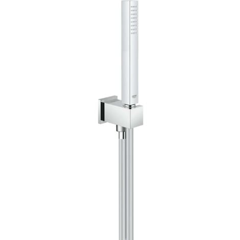 GROHE Euphoria Cube Stick avec pommeau de douche 1 jet, support mural et flexible SilverFlex 1.25m 26405000