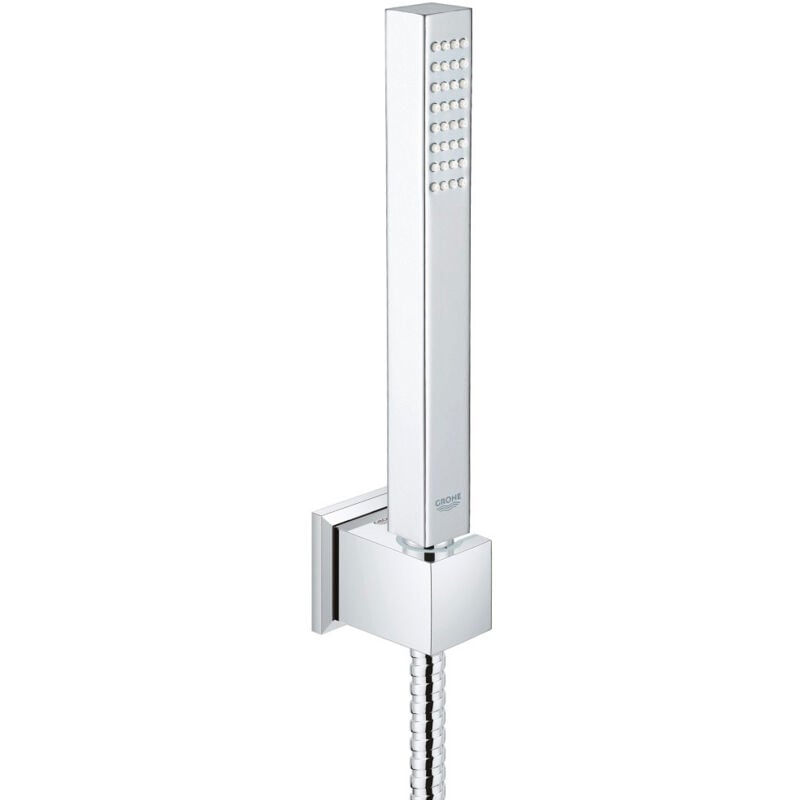 Grohe - Douchette à main 1 jet stick Euphoria Cube +, 9,5l/min avec support mural et flexible 1,5m 27889000