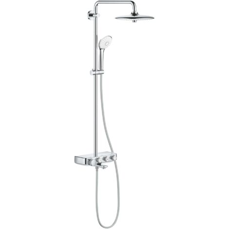 Grohe Euphoria SmartControl - Set doccia con termostatico vasca, diametro 26 cm, 3 getti, cromo 26608000