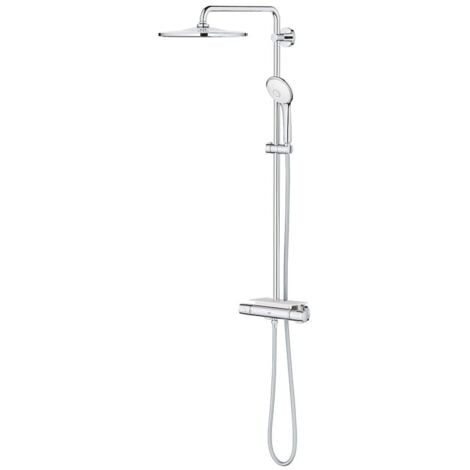Grohe Euphoria - Duschset 310 mit Thermostat, 3 Strahlen, gebürstetes Dunkelgraphit 26075AL0