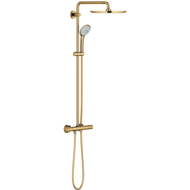 Euphoria System 310 Shower system with thermostatic mixer for wall mounting, Cool Sunrise (26075GL0) - Grohe