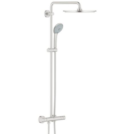 Grohe EUPHORIA SYSTEM XXL 310 - Sistema de ducha termostática para montaje en pared, SuperSteel (26075DC0)