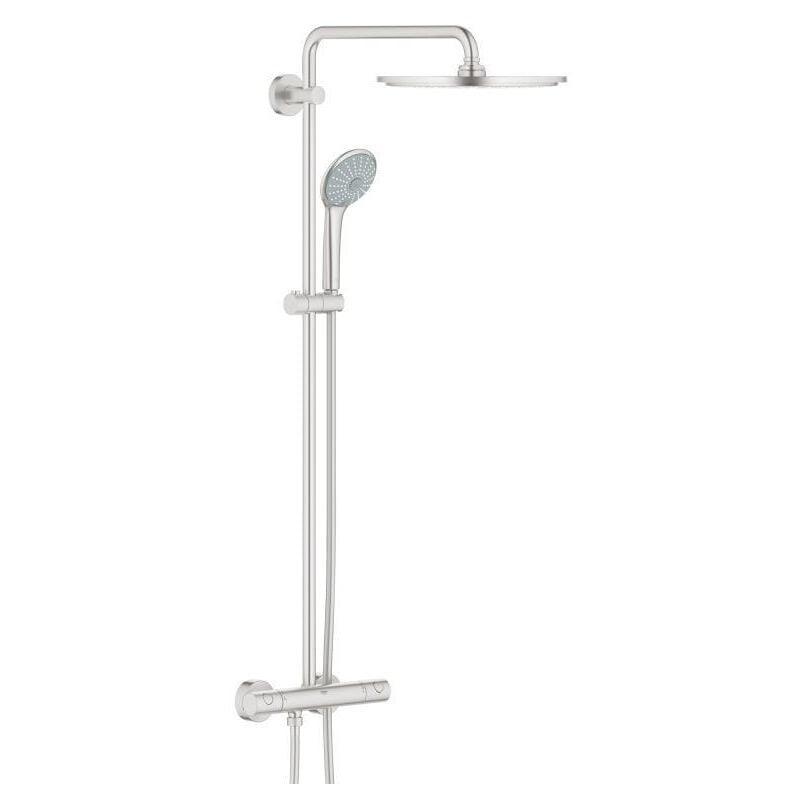 Grohe - euphoria system xxl 310 - Système de douche thermostatique pour montage mural, SuperSteel (26075DC0)