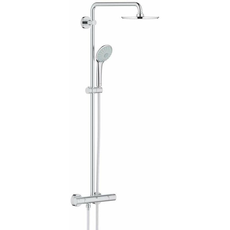 Grohe - Euphoria - Set de douche xxl avec thermostat, 21 cm, chrome 27964000