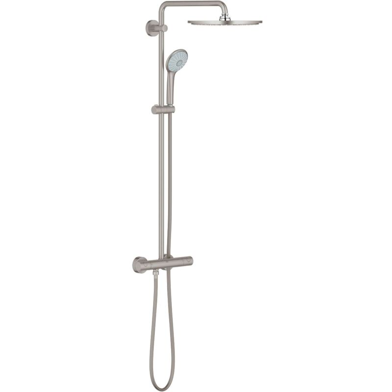 Grohe – Set de douche thermostatique Euphoria 310 – Pommeau 310mm en métal – 3 jets Rain, Massage, SmartRain – Flexible 1750mm - 26075DC0