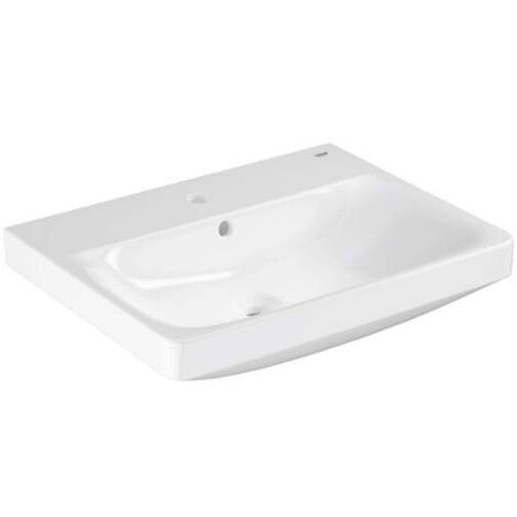 Grohe Euro Ceramic - Waschbecken 60x47 cm, mit Überlauf, mit Hahnloch, alpinweiß 102415SH00