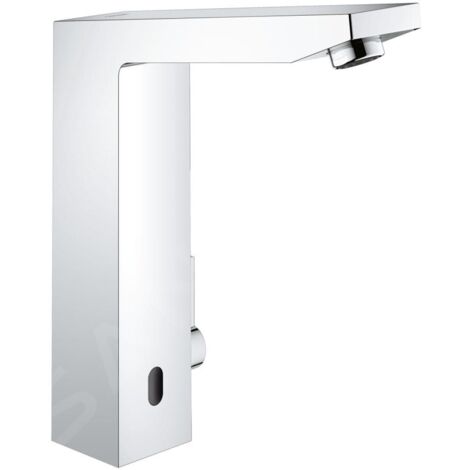 Grohe Eurocube E - Mitigeur électronique infrarouge de lavabo, avec mélangeur et limiteur de température ajustable, chrome