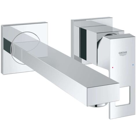 Grohe Eurocube - Waschtischarmatur M, 2-Loch Montage, verchromt 23447000