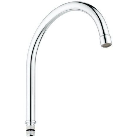Grohe Euroeco Bec robinet salle de bains 19.7cm bec pivotant chrome verre - Chrome