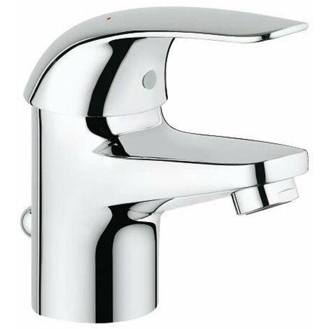 CAESAROO Grohe Euroeco - Miscelatore monocomando S per lavabo, con piletta di scarico, cromato 23262000