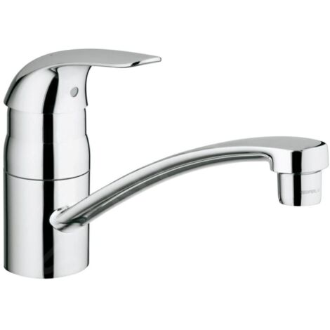 Grohe – Mitigeur d’évier monocommande chrome poli – Bec mobile pivotant 140° – Cartouche céramique 35 mm – 32750000