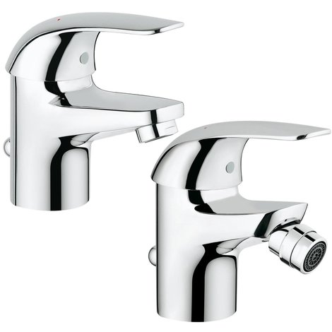 Miscelatore Bidet Con Doccetta Estraibile Grohe.Grohe Euroeco Set Miscelatore Lavabo Bidet Monocomando Taglia S 23262000 23263000