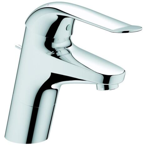 Grohe Euroeco Special Einhand-Waschtischbatterie, Einlochm., 1 1/4" Zugstangen-Garnitur, 46mm Kartusche, Hebellänge 120mm, Chrom