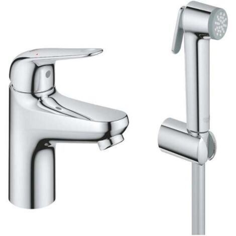 Grohe Euroeco - Waschtischarmatur mit Bidetbrause, Chrom 24264001