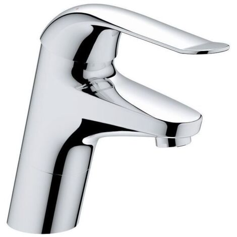 Grohe Eurosmart Care Einhand-Waschtischbatterie, 1-Loch-Montage, glatter Körper, 46mm Keramikkartusche, Hebell. 120mm, Chrom